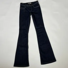 00s dark wash flares