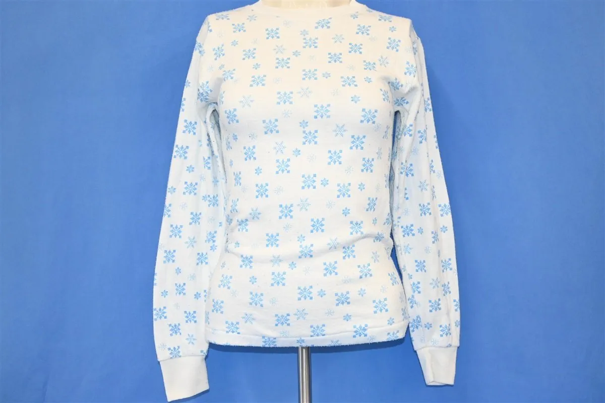 70s Sears Sports Center Thermal Snowflake t-shirt Youth Large