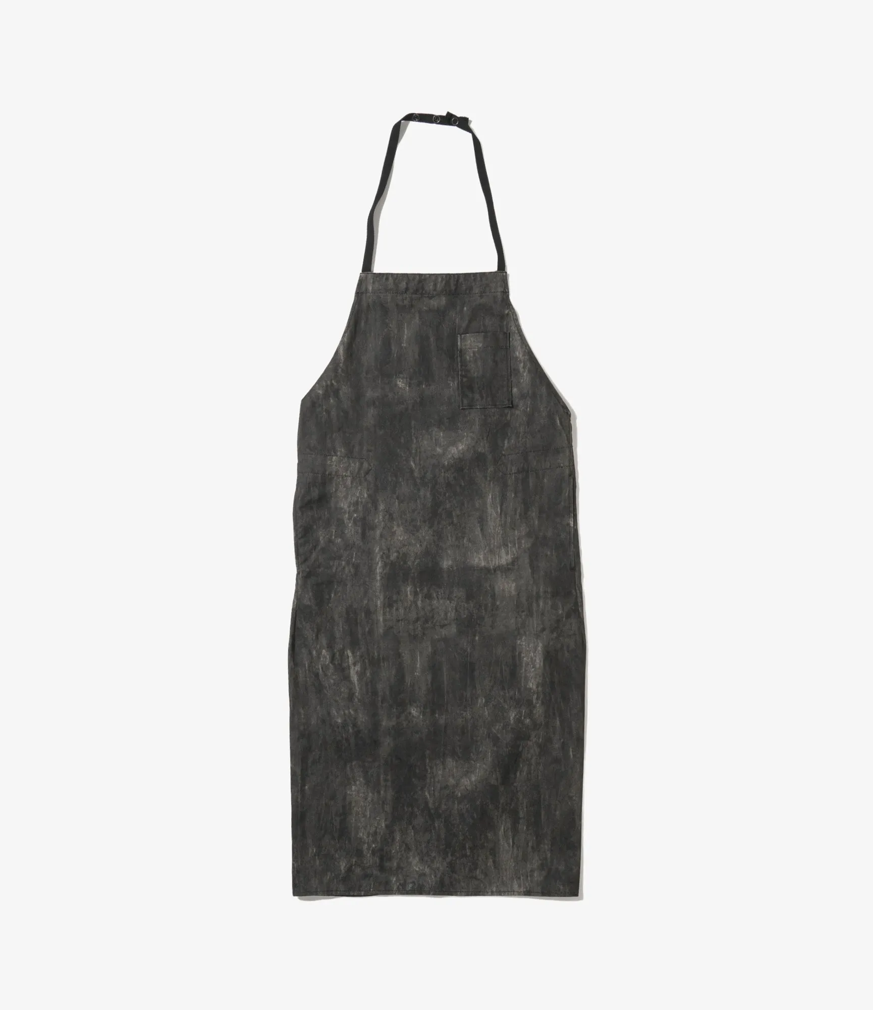 Apron – Black Distressed Print Cotton