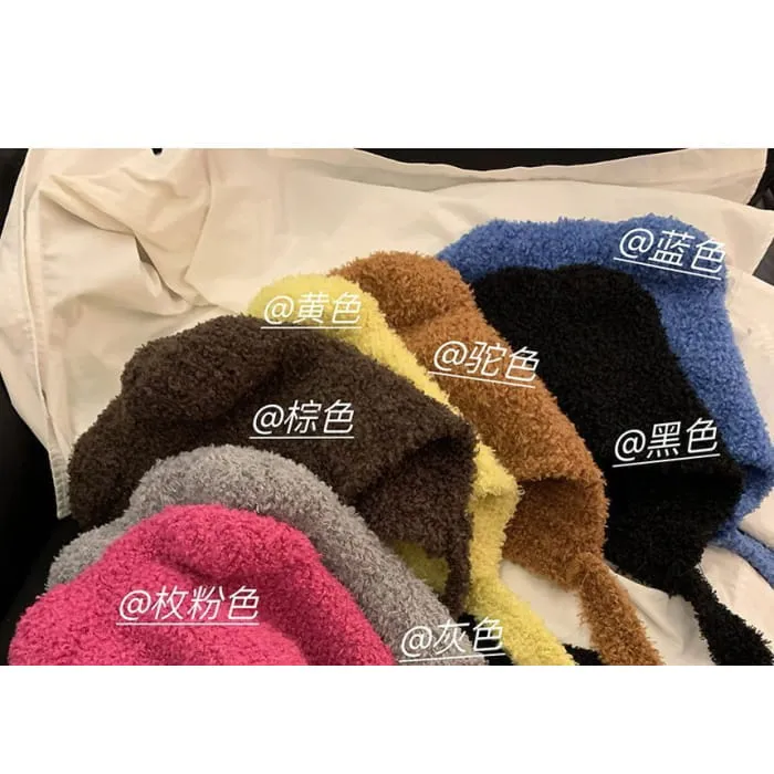 Bear Ear Knit Bonnet Hat