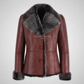 BILBAO Ladies Bordeaux Toscana Sheepskin Jacket