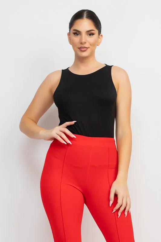 Black Double-Layer Casual Tank Top