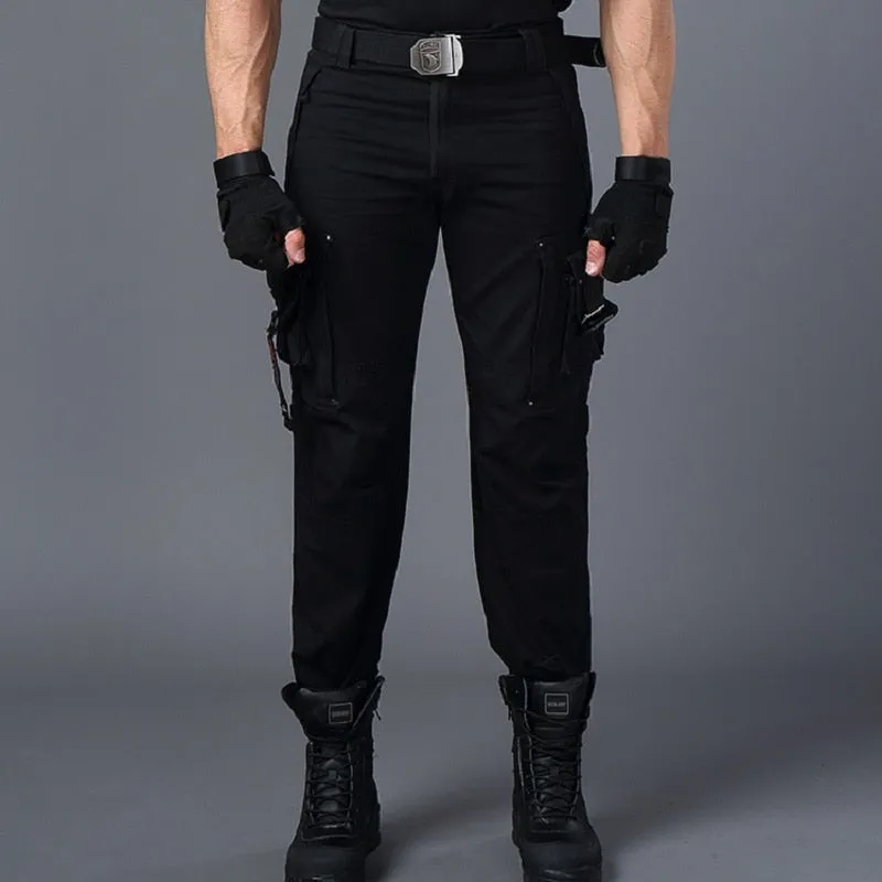 CARGO PANTS Overalls Male Men's Army Clothing Work Many Pocket Combat Army Style Men Straight Trousers