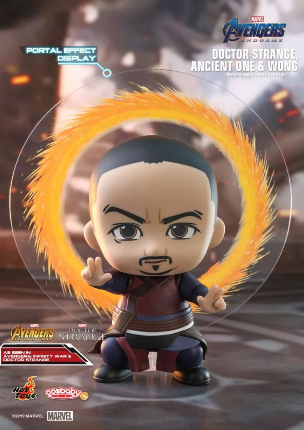 COSBABY DOCTOR STRANGE ANICENT ONE WONG BOBBLE-HEAD COLLECTIBLE SET - COSB575