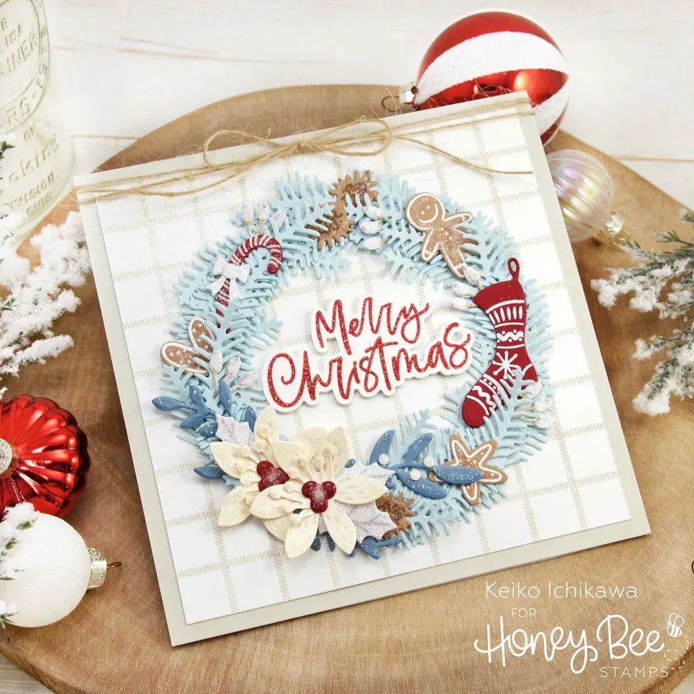 Country Christmas Wreath - Honey Cuts - Retiring