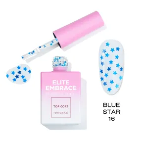ELITE EMBRACE Professional Top Coat 16 Blue Star 15ml ETBS1615