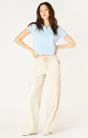 FLUID CARGO PANTS "CREAM BEIGE"