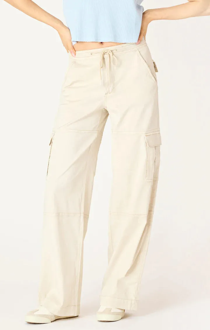 FLUID CARGO PANTS "CREAM BEIGE"