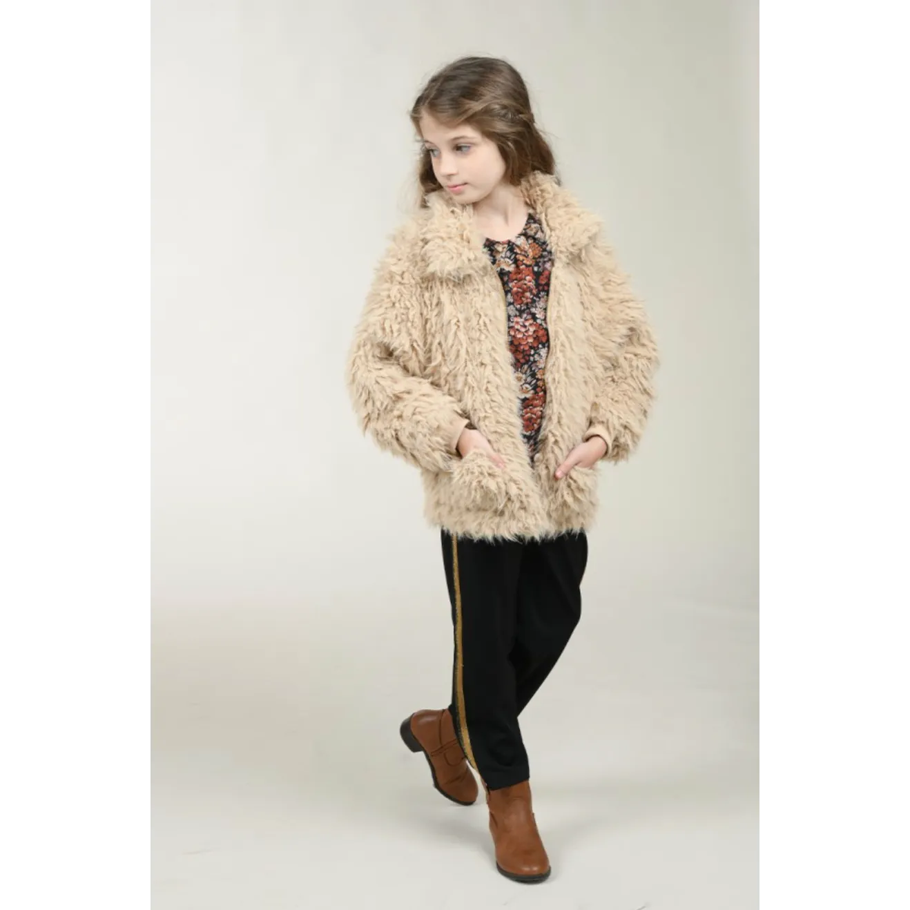 Girl's Faux Fur Jacket