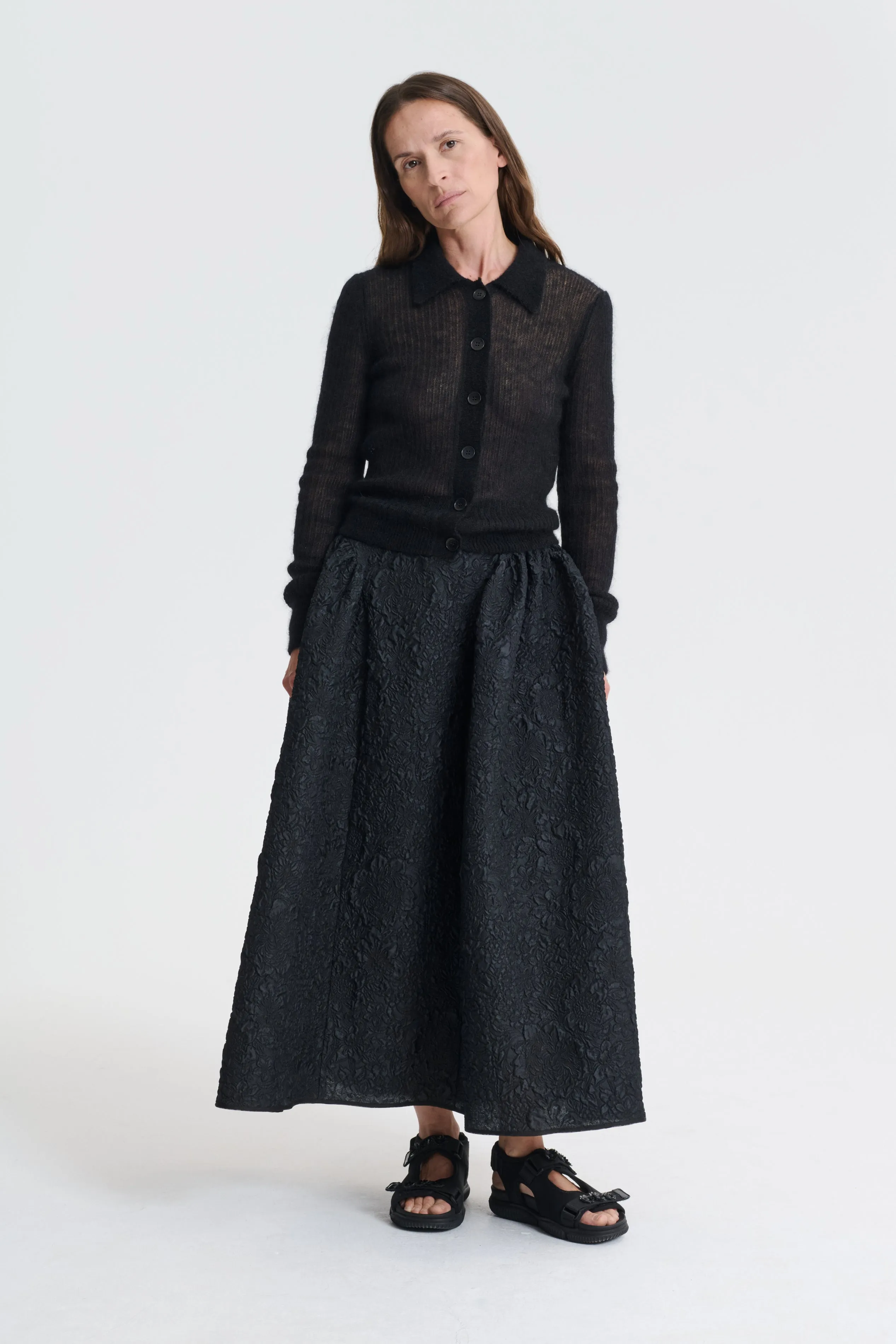 JAKI | CARDIGAN | MOHAIR BLACK