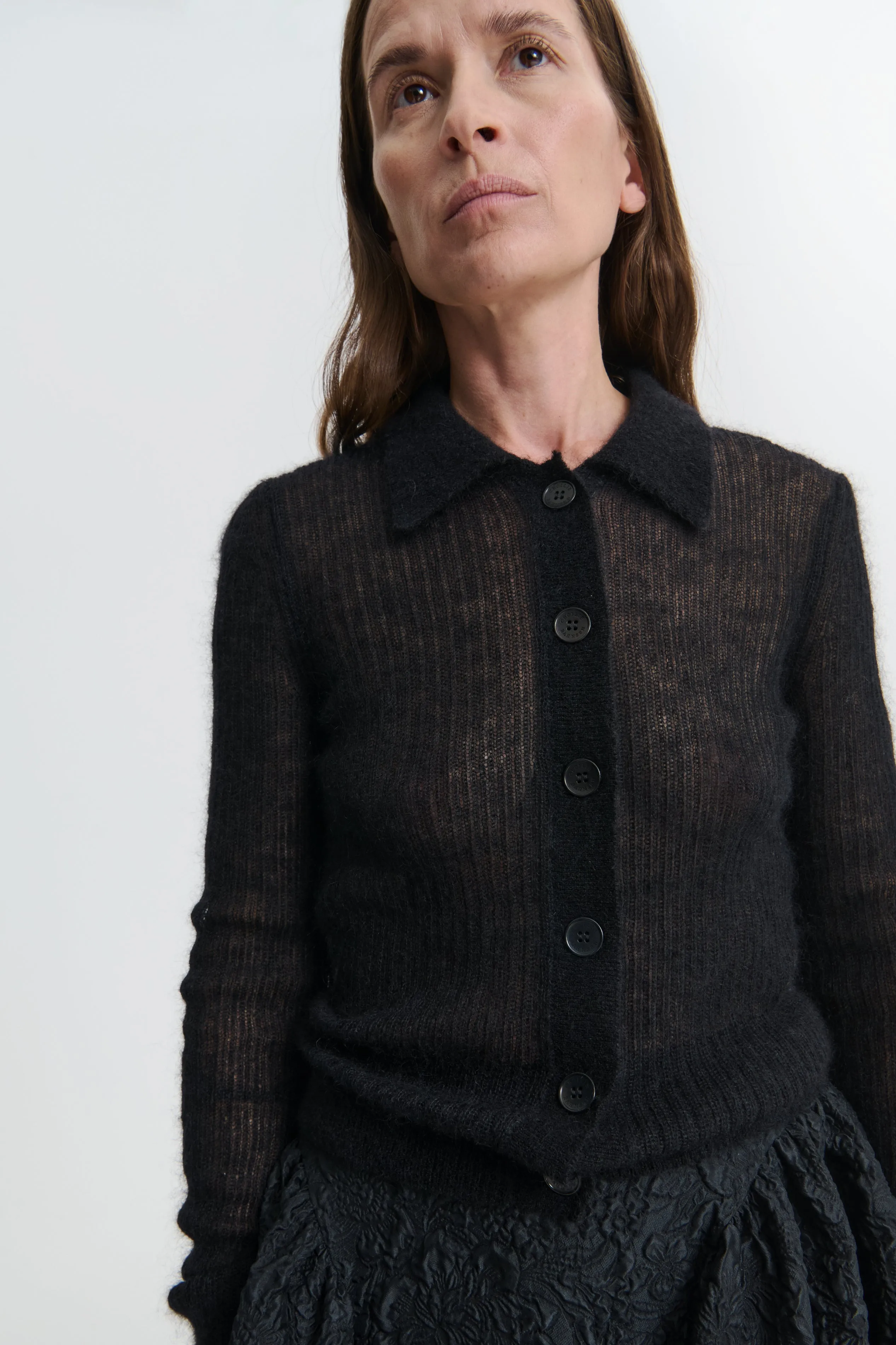 JAKI | CARDIGAN | MOHAIR BLACK