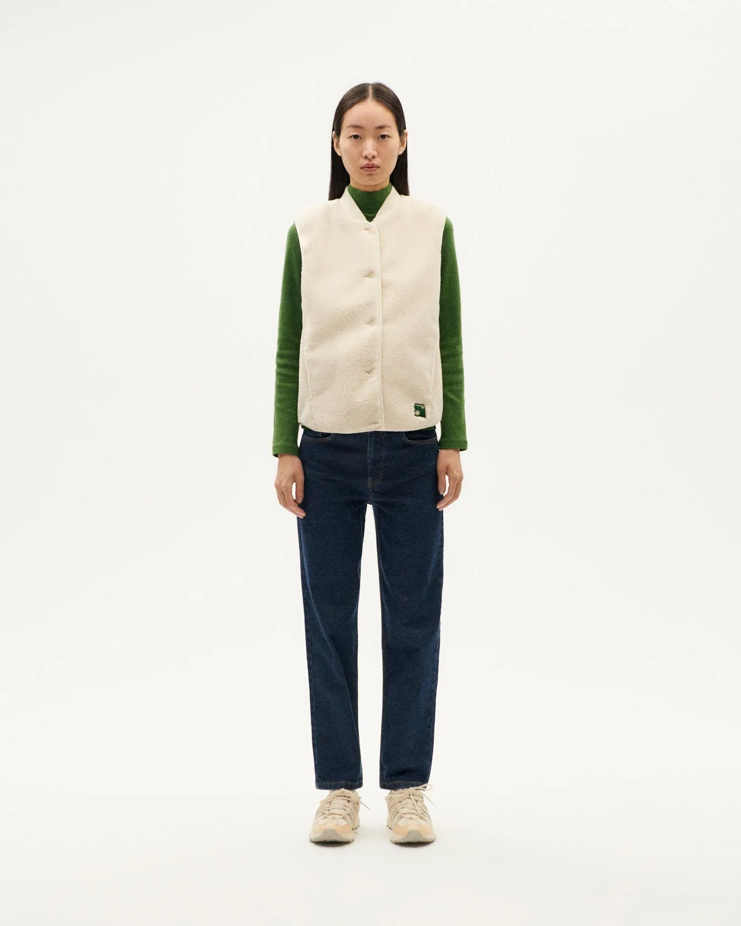 Jay Fleece Vest Ivory