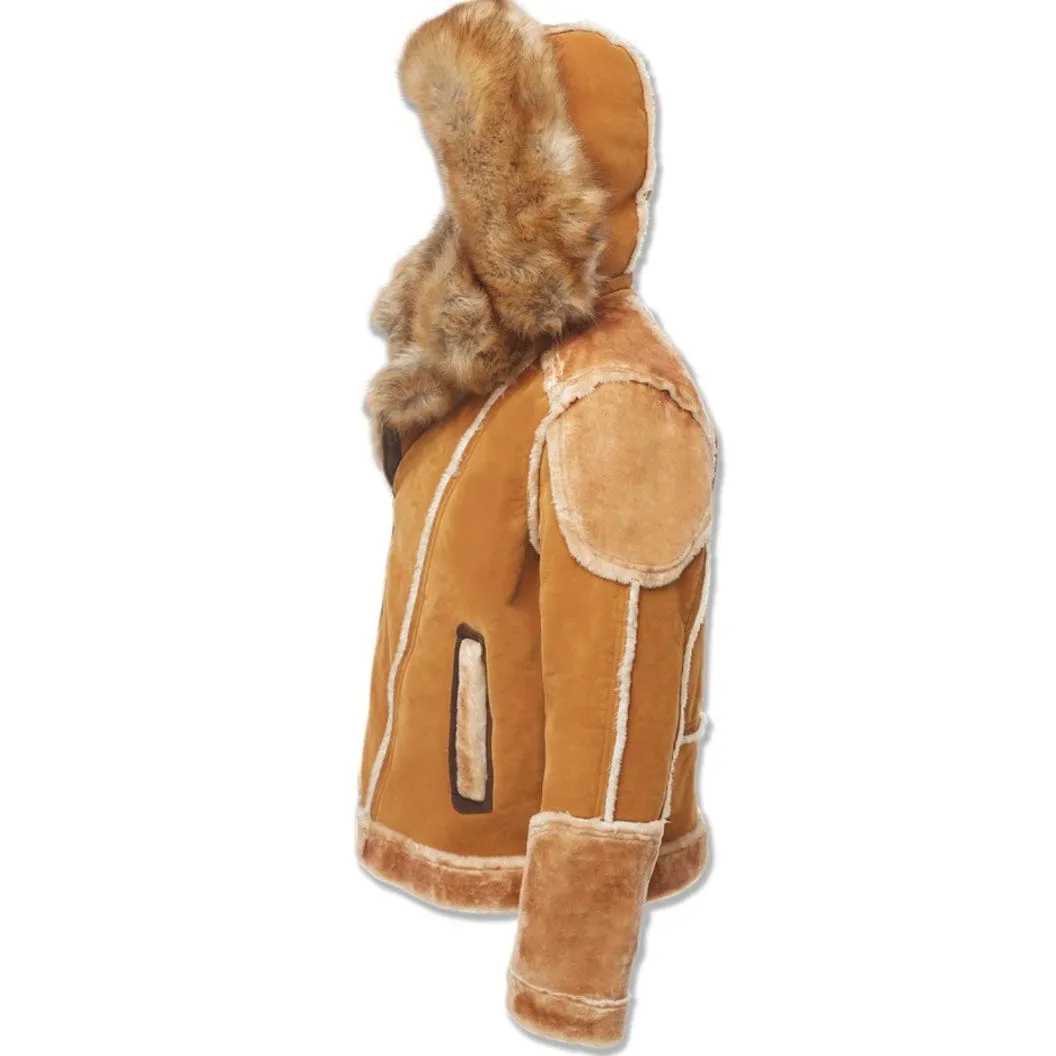 Jordan Craig El Jefe Shearling Moto Jacket (Cognac) 91536