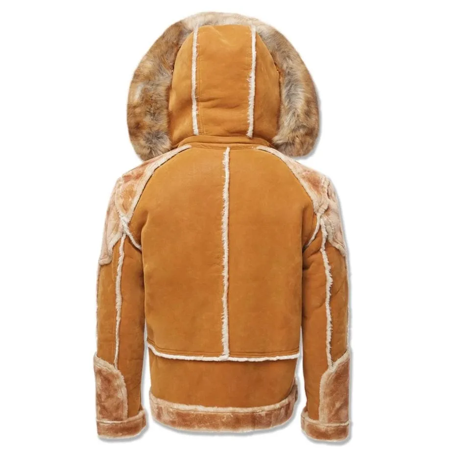 Jordan Craig El Jefe Shearling Moto Jacket (Cognac) 91536