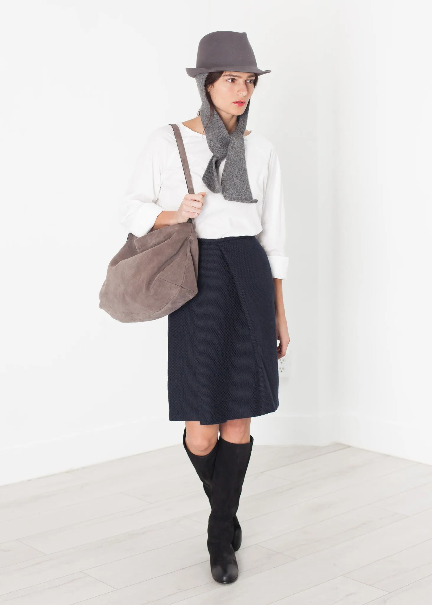 Kate Hat in Steel Grey - Fashionable Choice