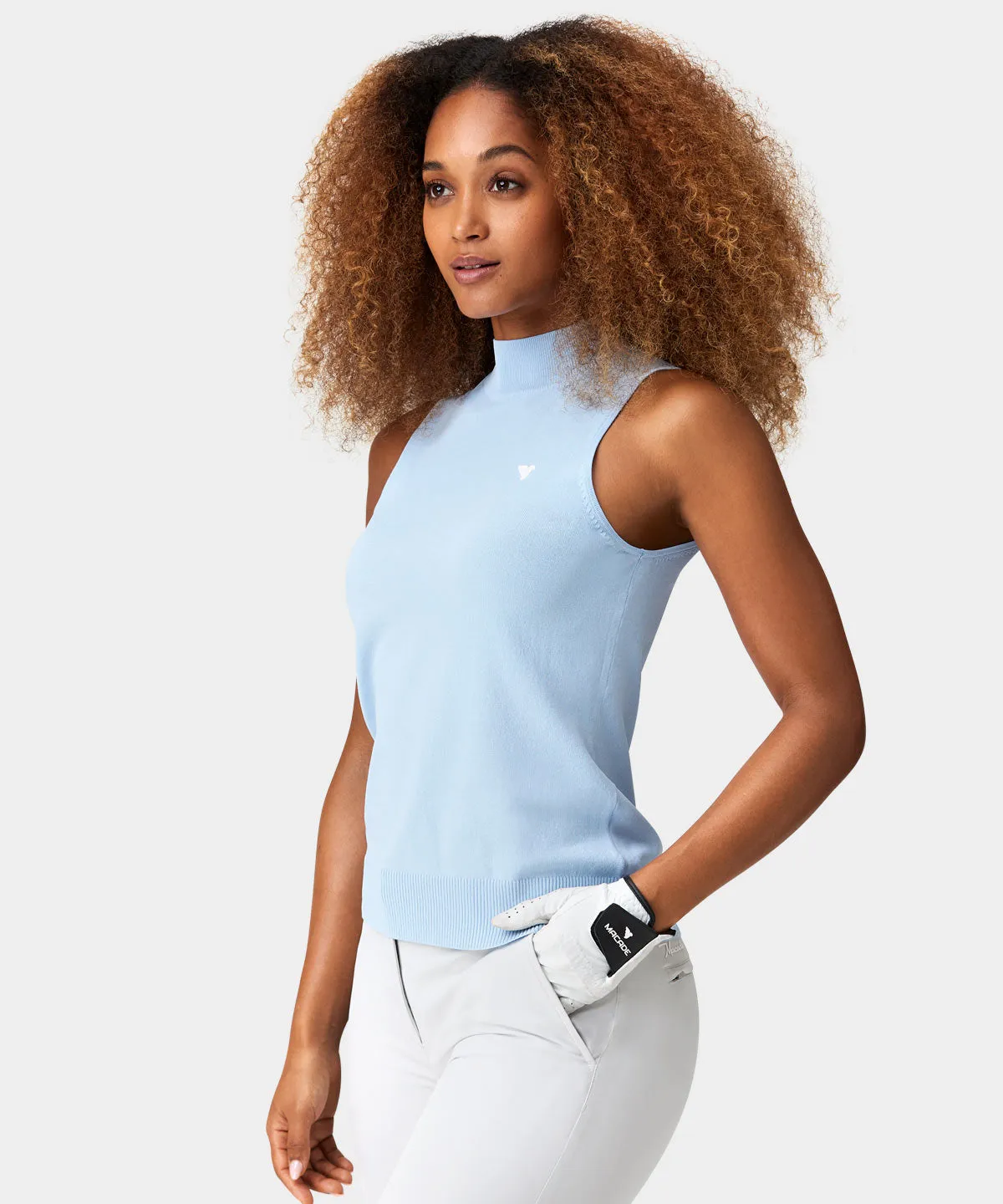 Kayla Powder Blue Air Sleeveless Top