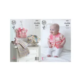 King Cole Baby Drifter DK Knitting Pattern 4797