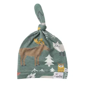 Knit Top Knot Hat - Atwood Woodland