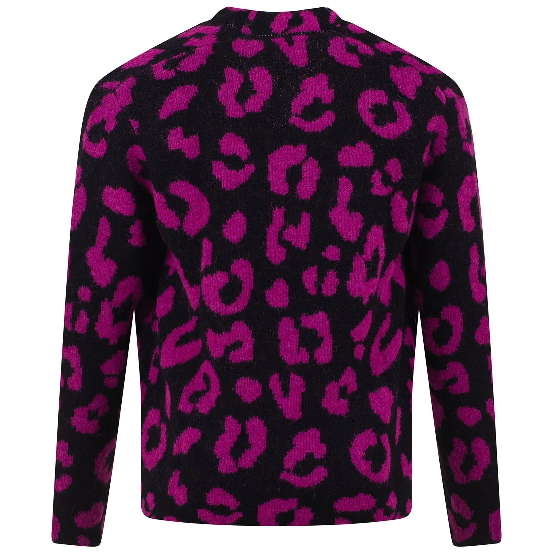 Lazaro Hairy Jacquard Cardigan Wild Aster - W22