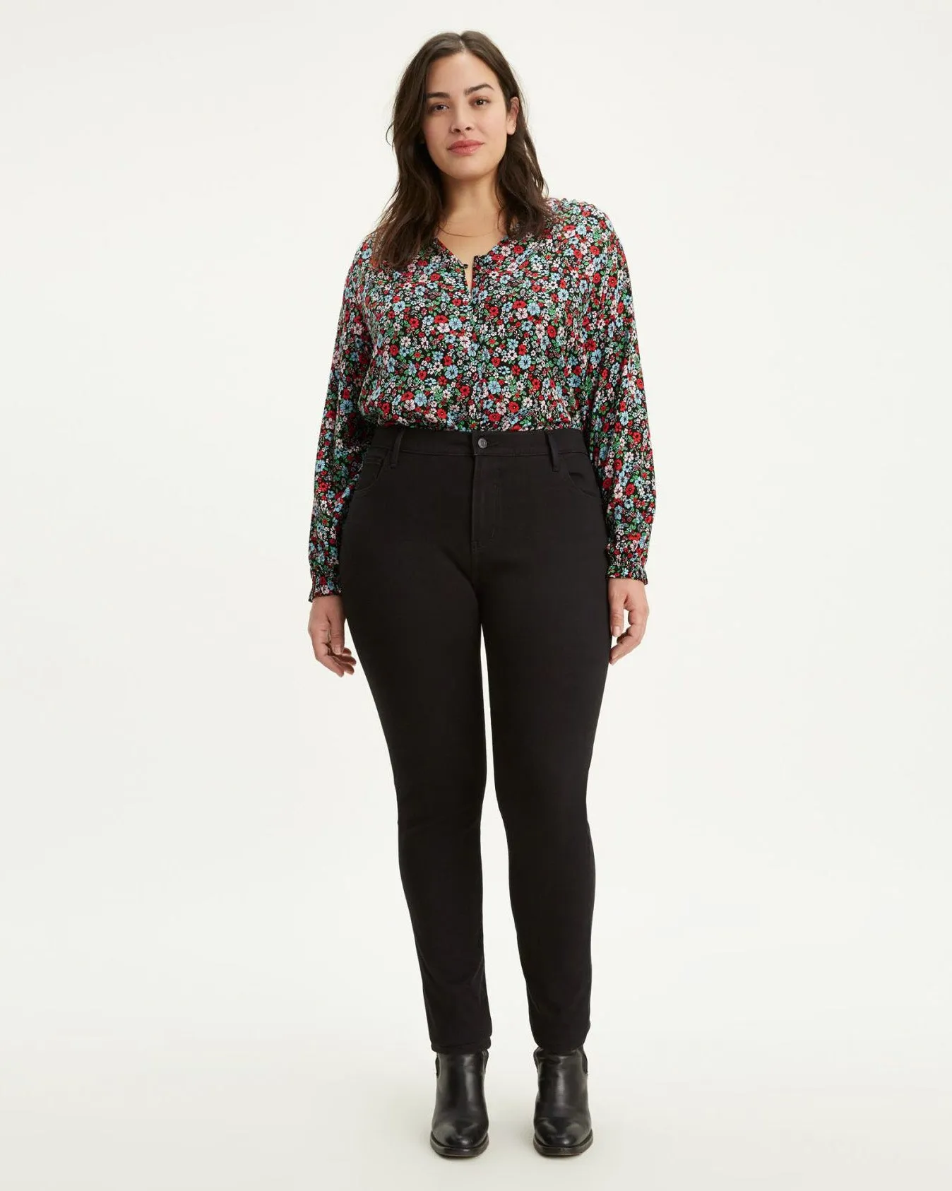 Levi's® Womens Plus 721 High Rise Skinny Jeans - Long Shot