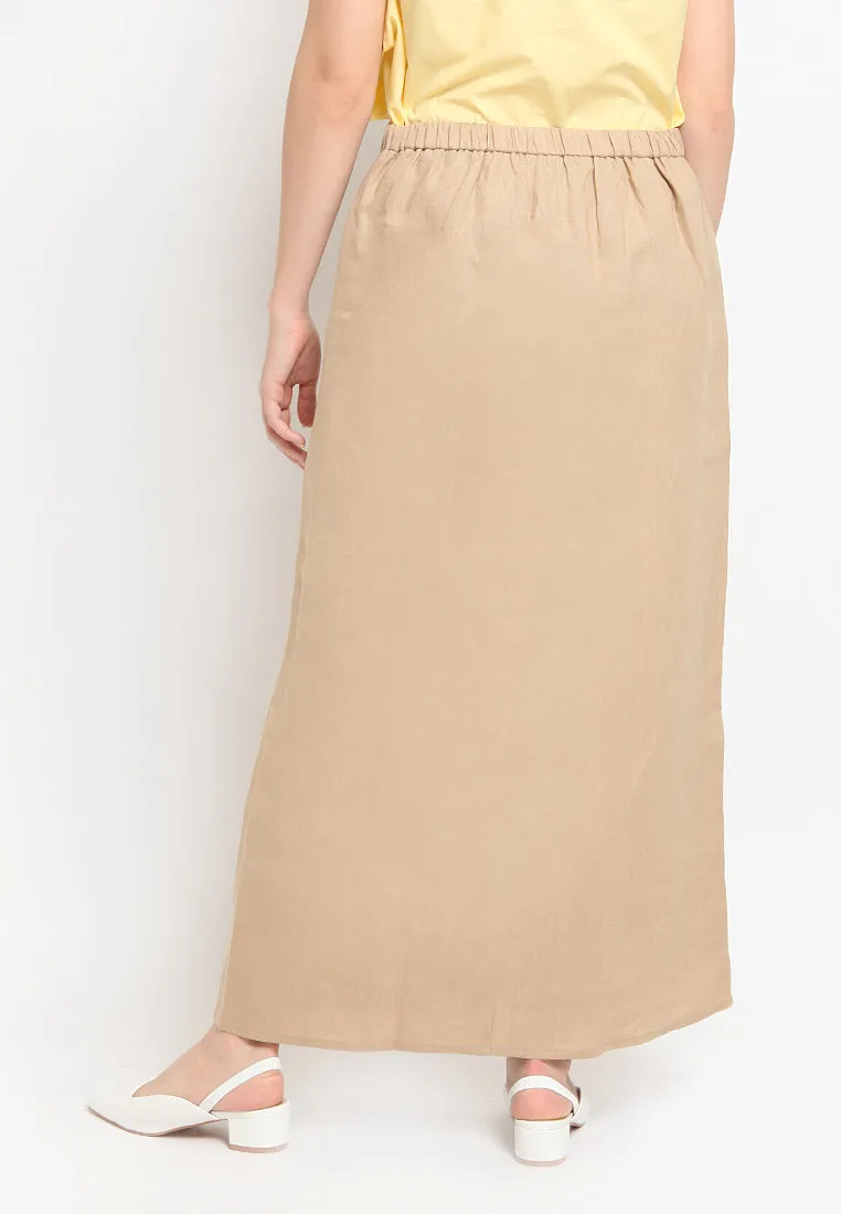 Linen Midi Skirt