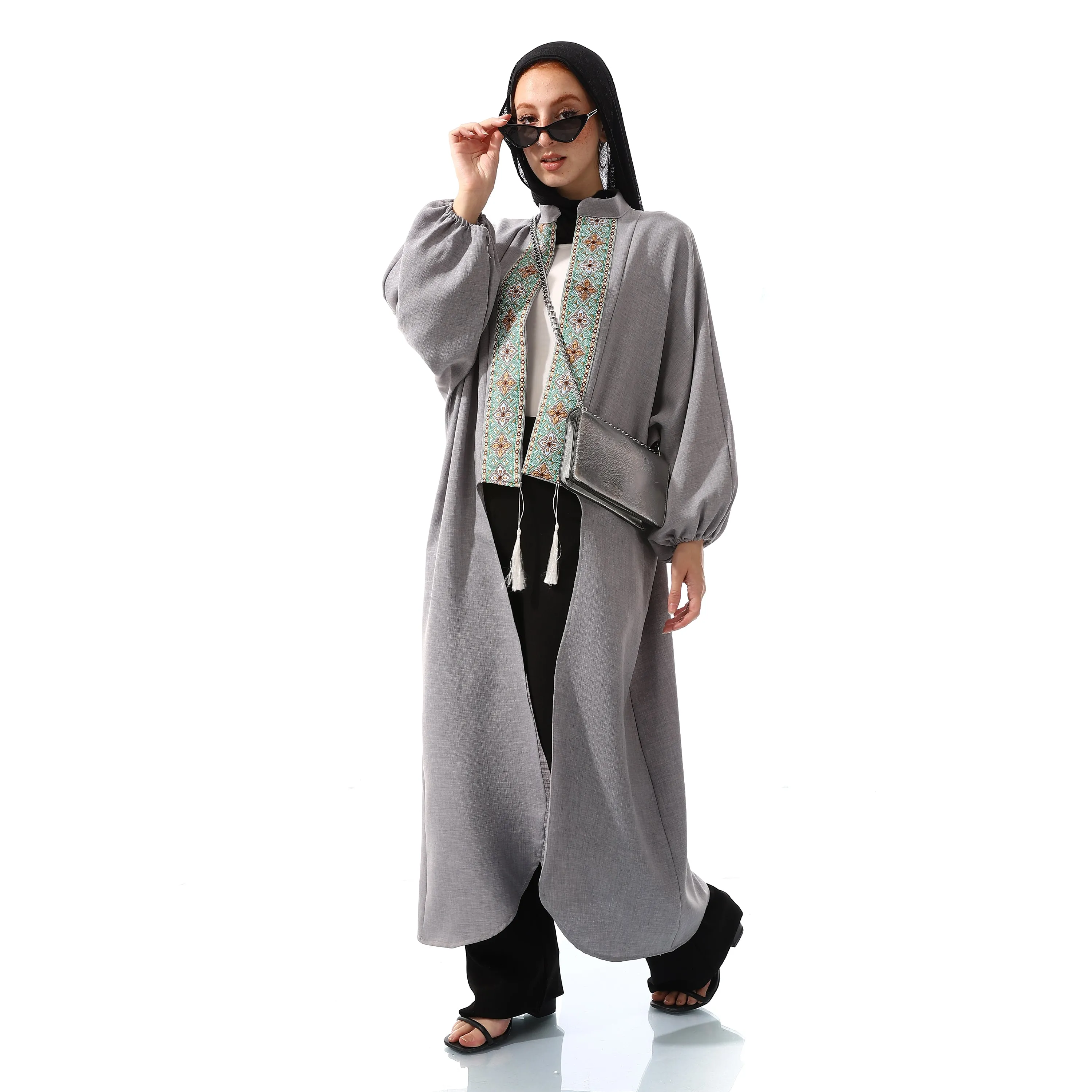 Long Beige Cardigan