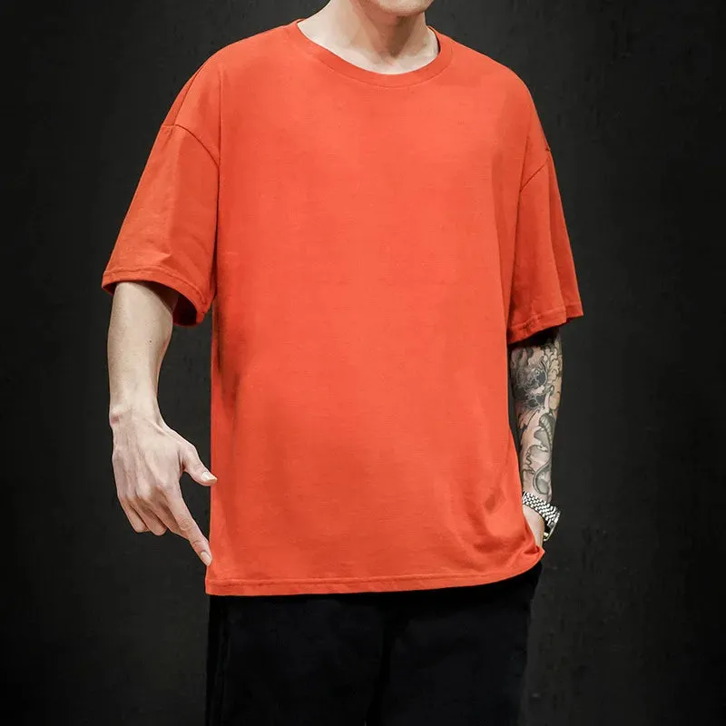 Men's Summer Solid T-Shirt