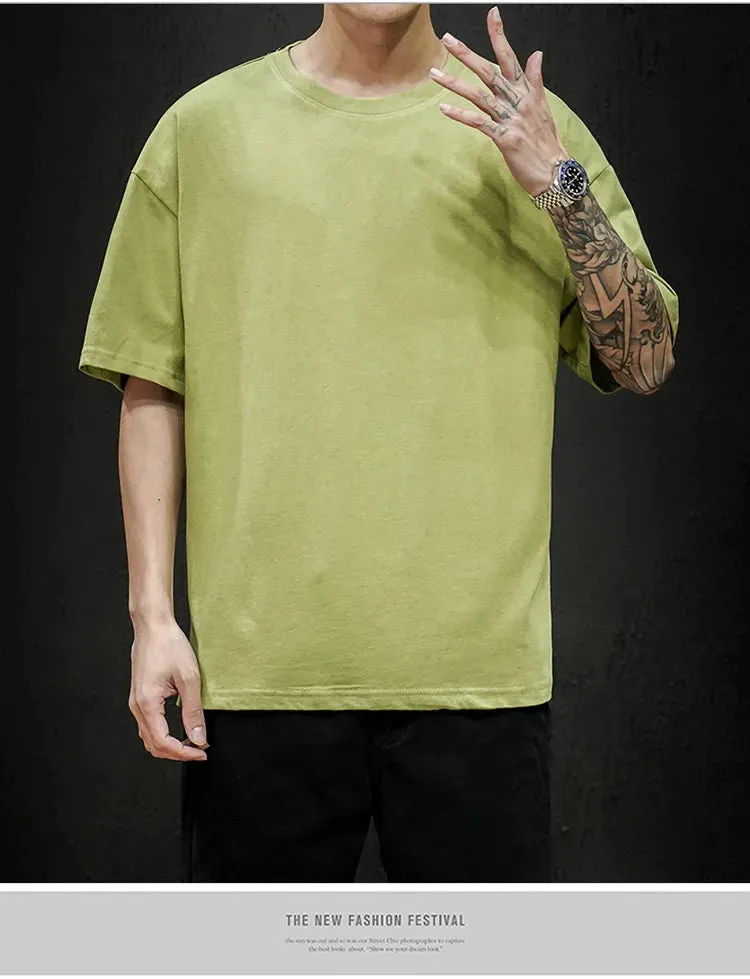 Men's Summer Solid T-Shirt
