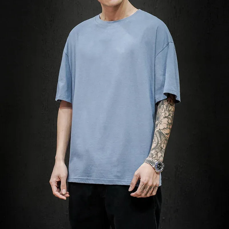 Men's Summer Solid T-Shirt