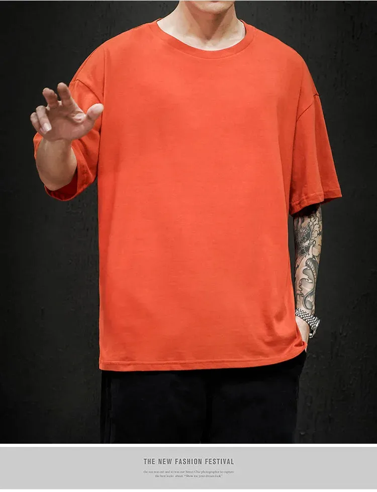 Men's Summer Solid T-Shirt