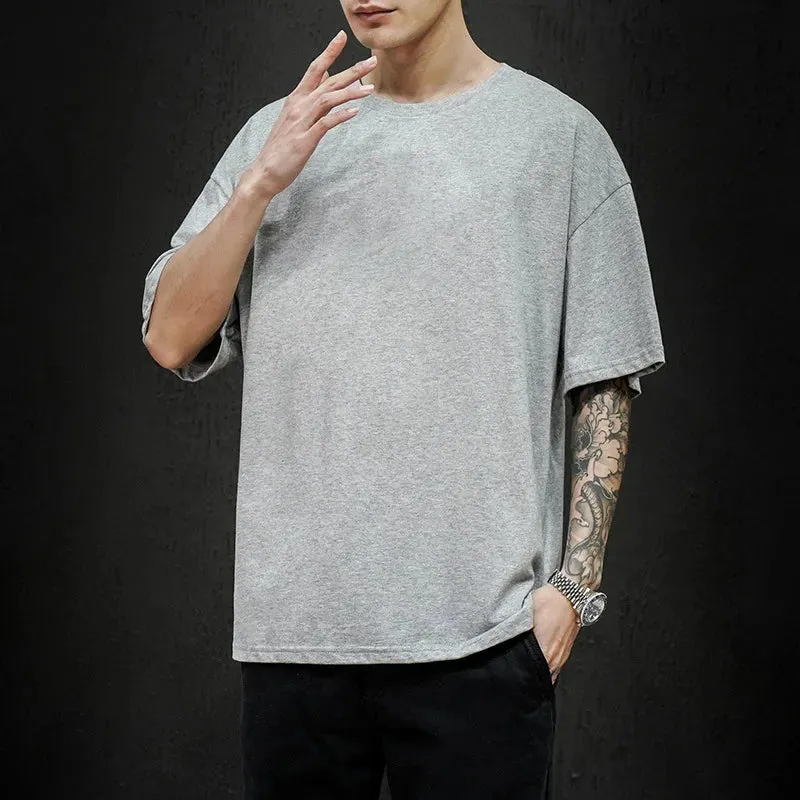 Men's Summer Solid T-Shirt