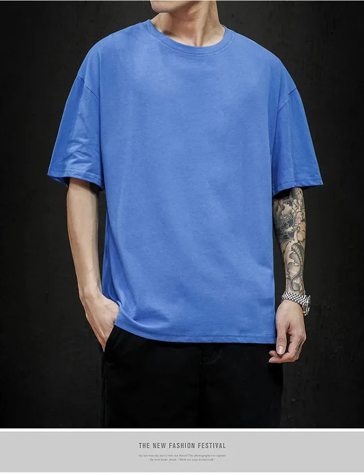Men's Summer Solid T-Shirt