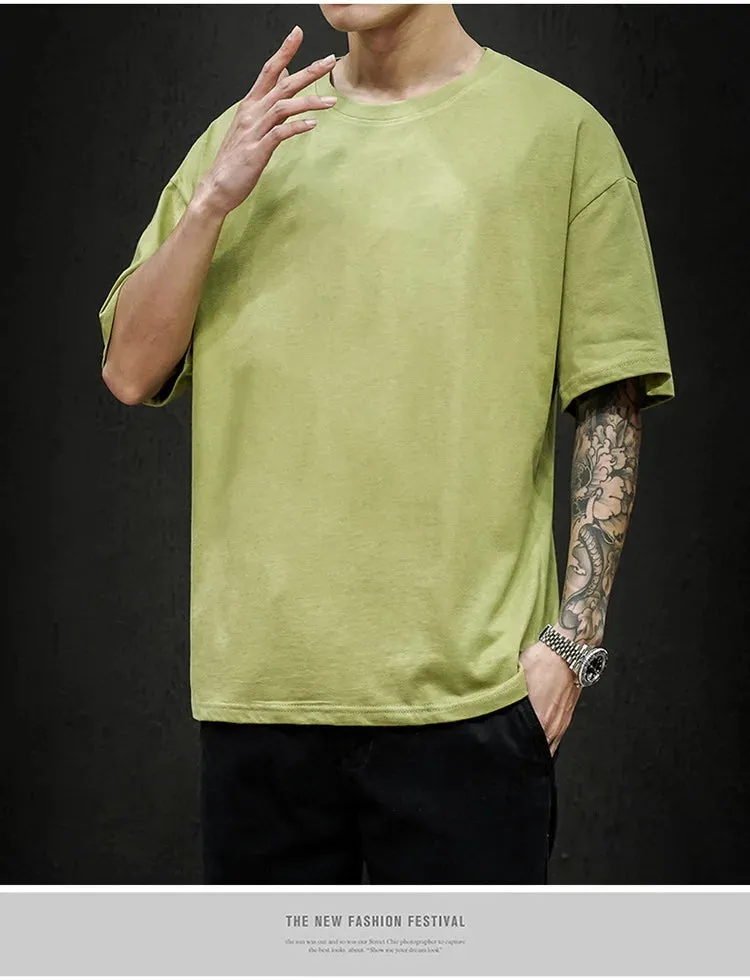 Men's Summer Solid T-Shirt