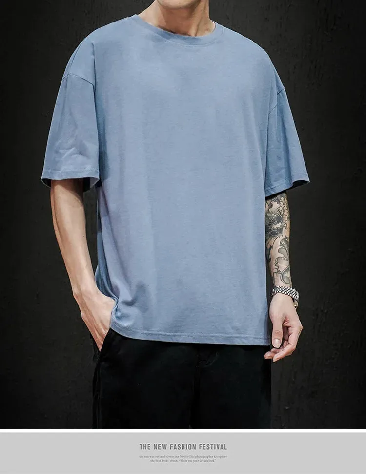 Men's Summer Solid T-Shirt