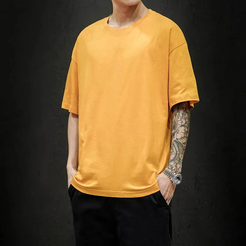 Men's Summer Solid T-Shirt