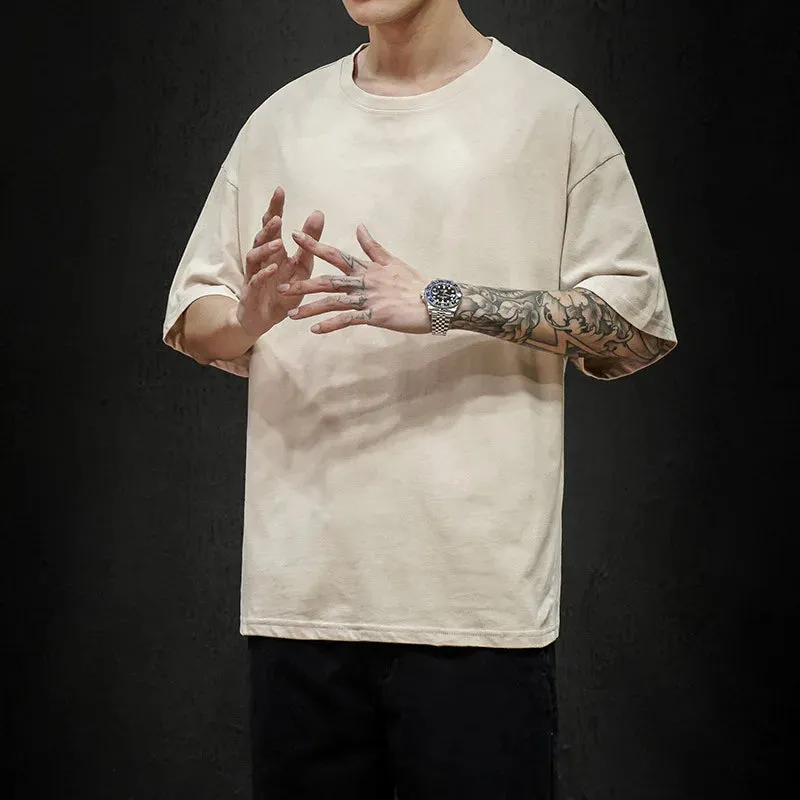 Men's Summer Solid T-Shirt