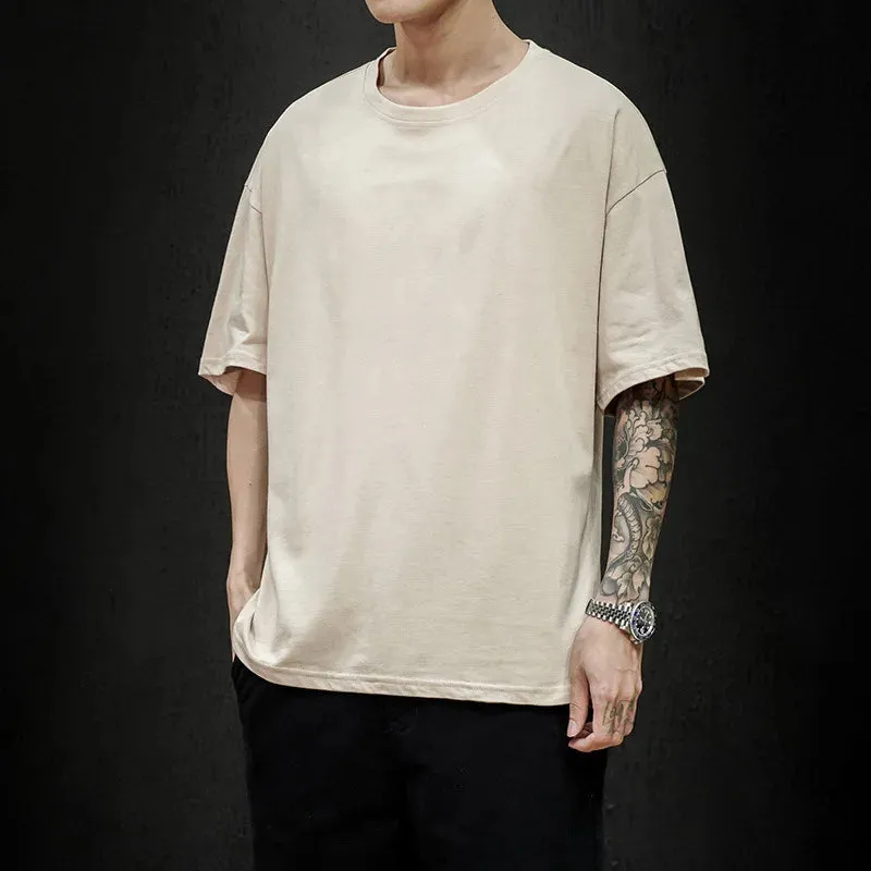Men's Summer Solid T-Shirt