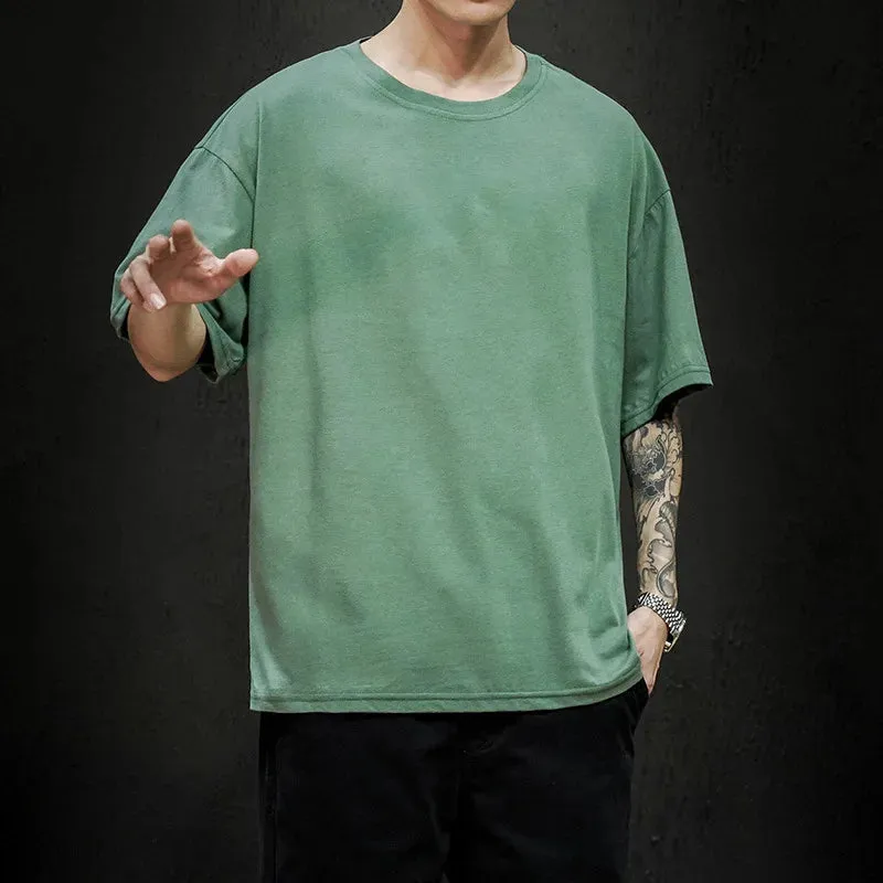 Men's Summer Solid T-Shirt