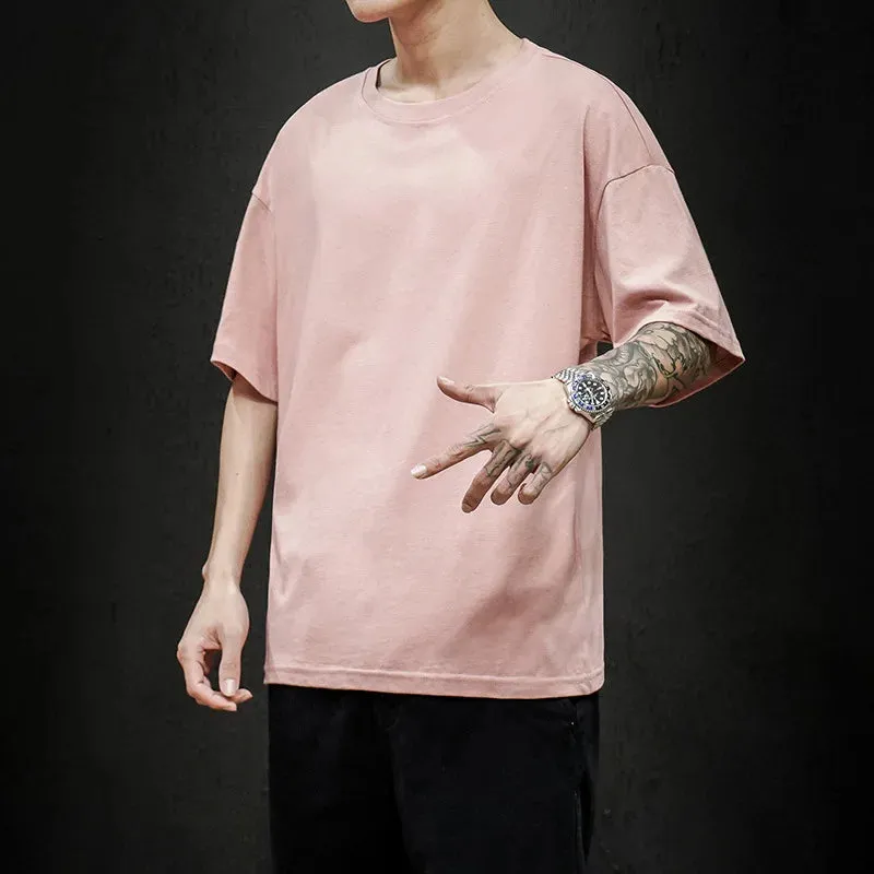 Men's Summer Solid T-Shirt