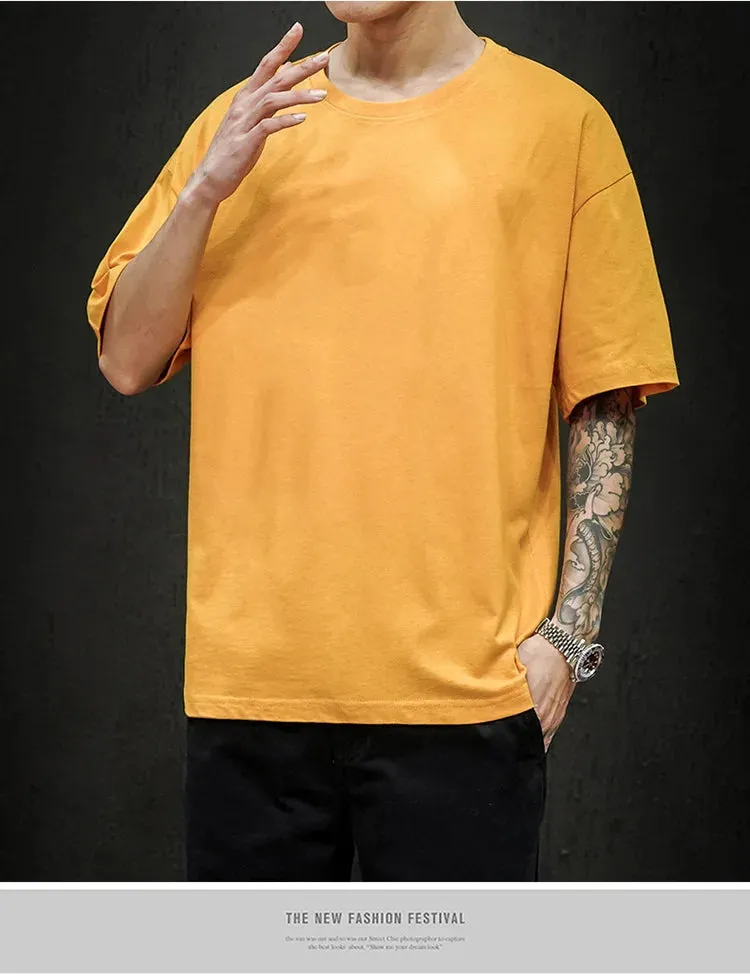 Men's Summer Solid T-Shirt