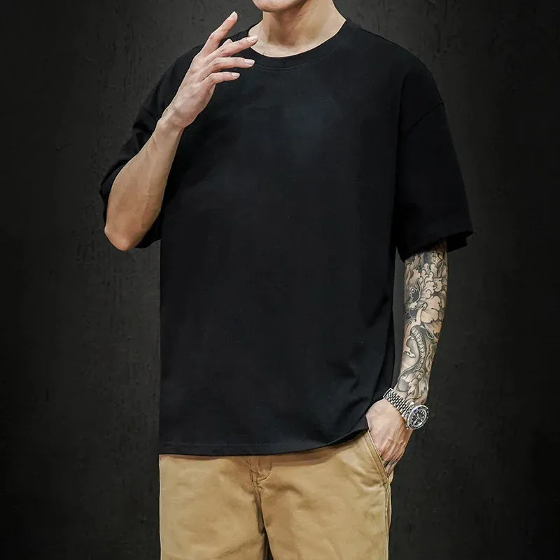 Men's Summer Solid T-Shirt