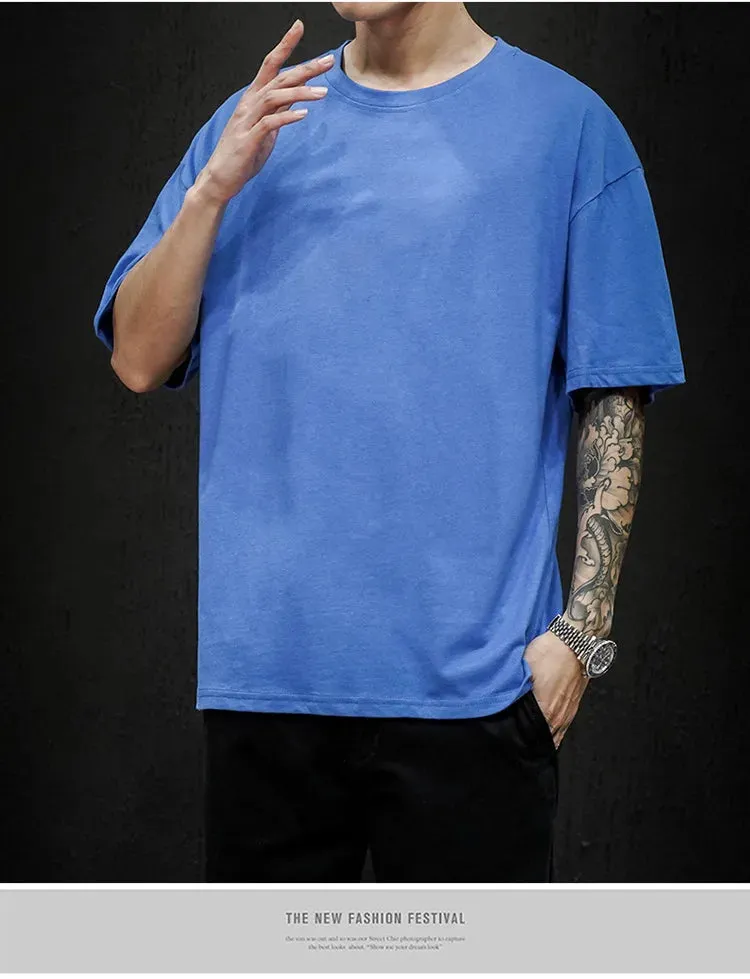 Men's Summer Solid T-Shirt