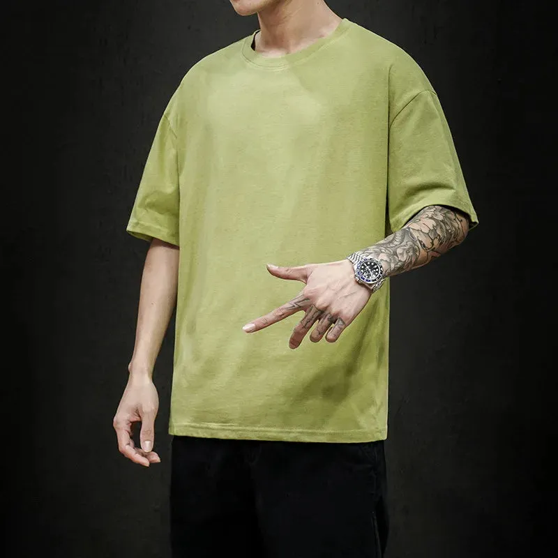 Men's Summer Solid T-Shirt