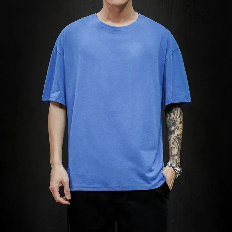 Men's Summer Solid T-Shirt