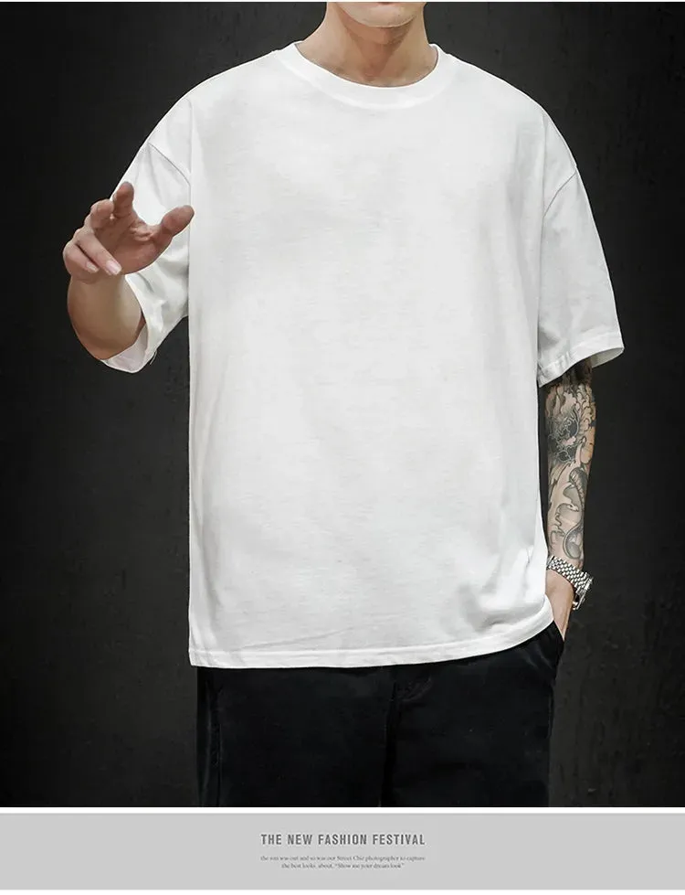 Men's Summer Solid T-Shirt