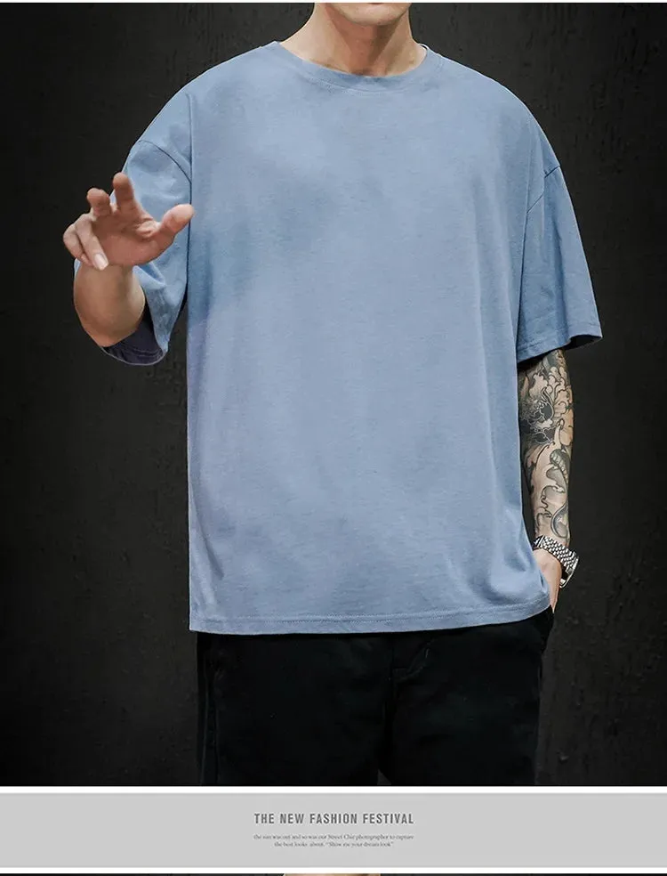 Men's Summer Solid T-Shirt