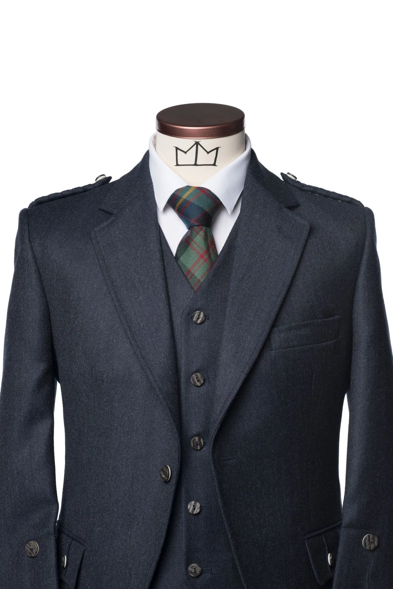 Navy Clunie Tweed Outfit