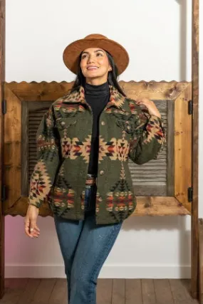Olive Aztec Jacket