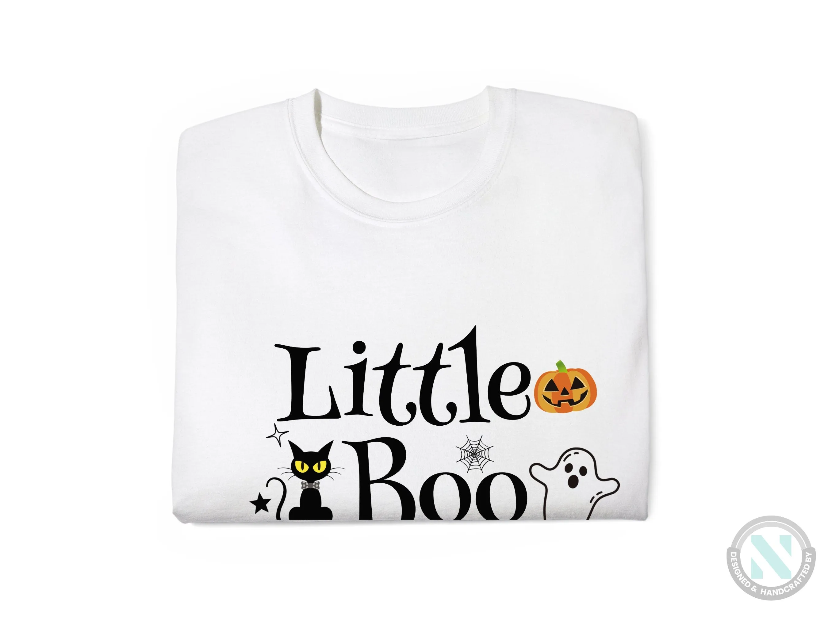 Personalized Halloween Baby Bodysuit with Little Boo Design for First Celebration