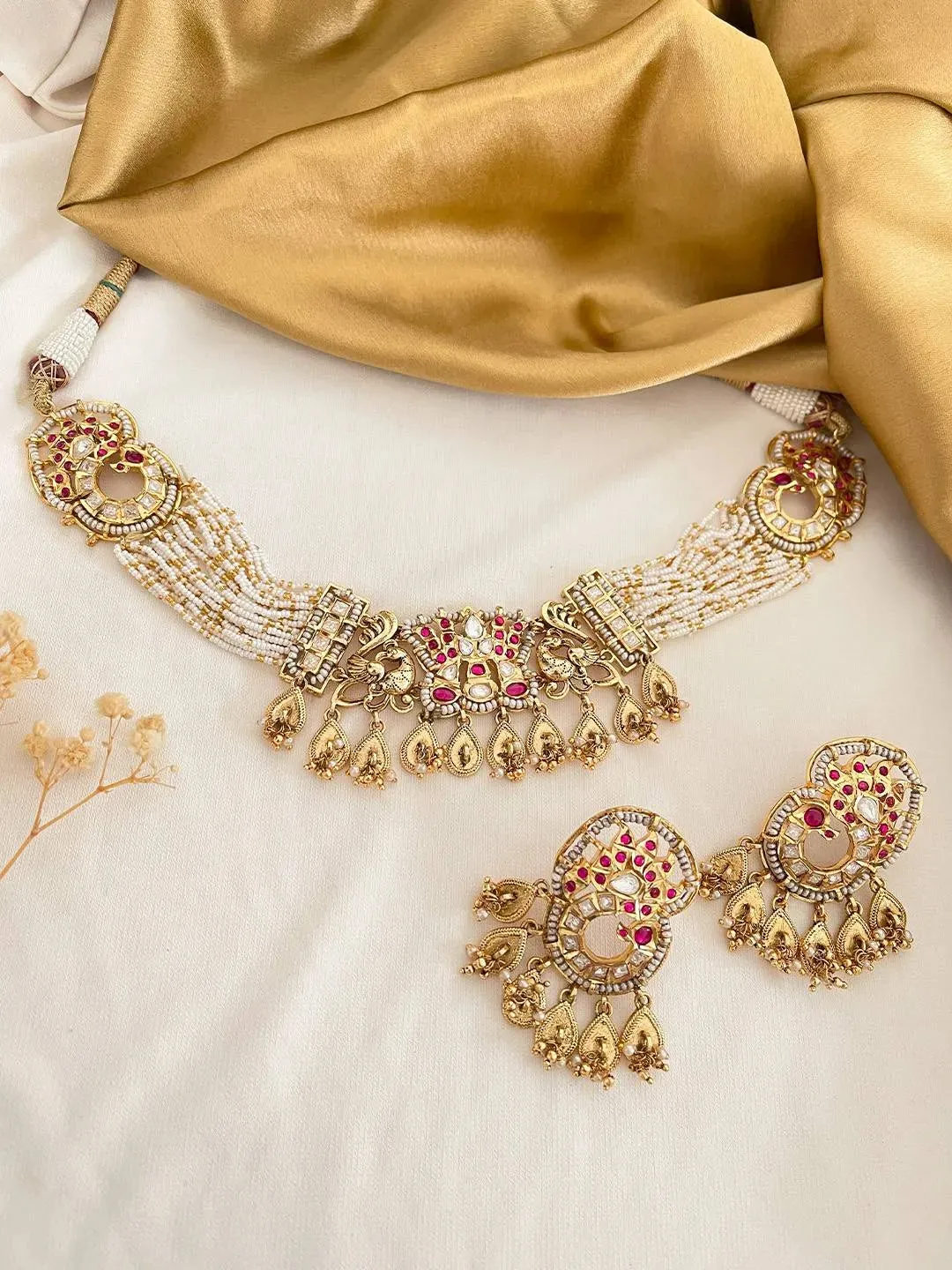 Premium Quality Matte Finish High Neck Choker Set